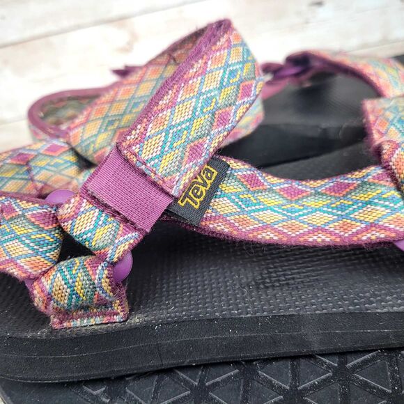 Teva Original Women's Size 8 Multicolour Universal Sport Sandals Straps Shoes - Picture 2 of 12